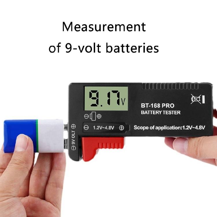 Easy To Use Battery Voltage Detectors Measurement Tool for Electronic Enthusiasts and Technicians with Clear LCD Screen