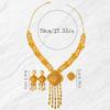 Luxury Vintage Floral Tassel Necklace, Earrings & Ring Set from Dubai