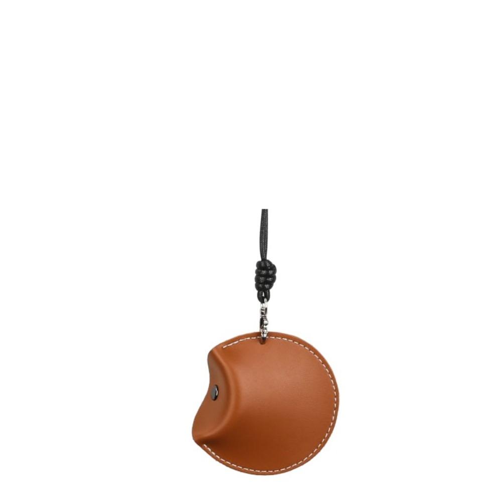 Round Hanging Neck Coin Purse PU Leather PU Leather Coin Purse Fashion Key Case  Daily