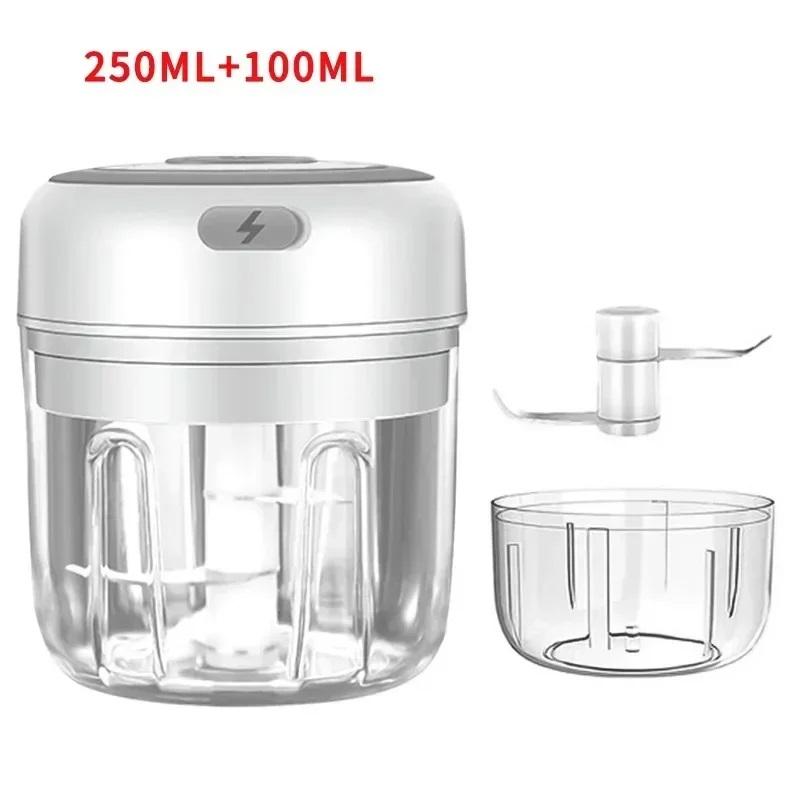 100/250ML Electric Mini Garlic Masher Kitchen Portable Food Chopper USB Charging Electric Garlic Chopper Food chopper Gadgets