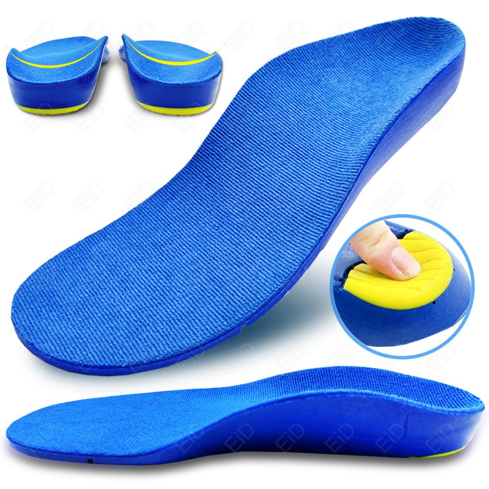 Kids Adult Orthopedic Insoles For Flat Feet High Arch Support Correction OX-Legs Valgus Horseshoe Foot Care Deep Cup Shoes Pads