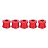 5Pcs Bicycle Bike Chainring Screw Chainwheel Bolt for Single Double Triple Speed(red-7mm)