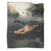 Green cartoon crocodile Printed Blanket for Sofa Travel Camping Living Room Office Conditioning Blanket for All Seasons Gifts
