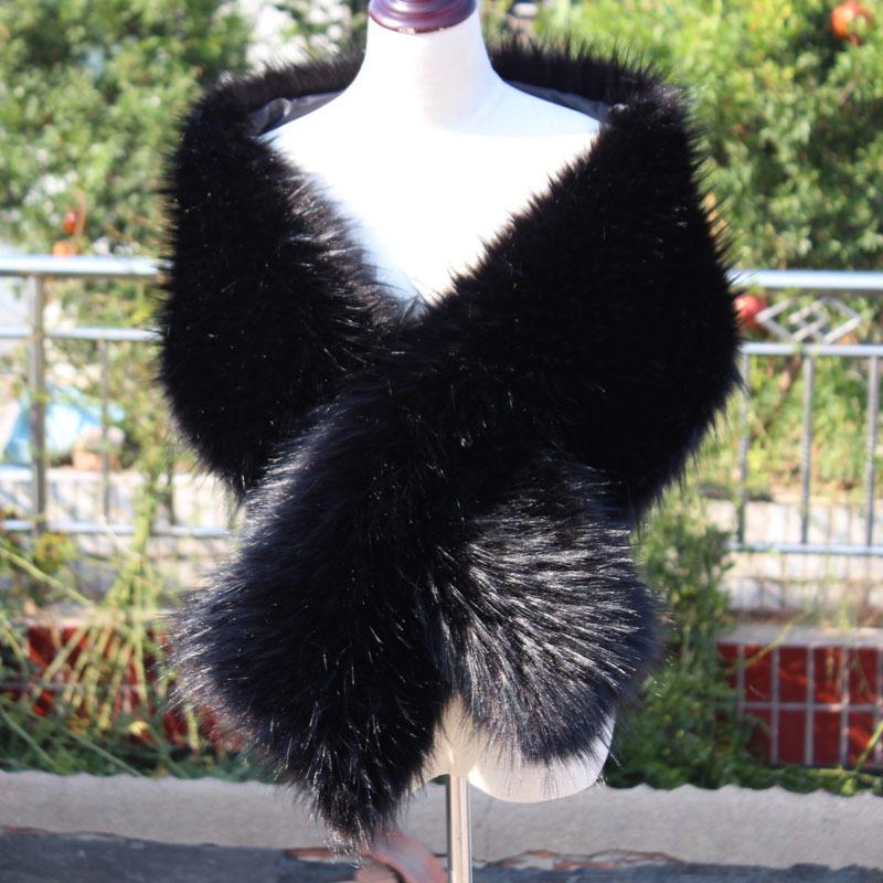 Winter Neue Große Schal Imitation Pelz Hochzeit Abendkleid Imitation Waschbär Fuchs Pelz Schal scarve scarve Tide Weibliche