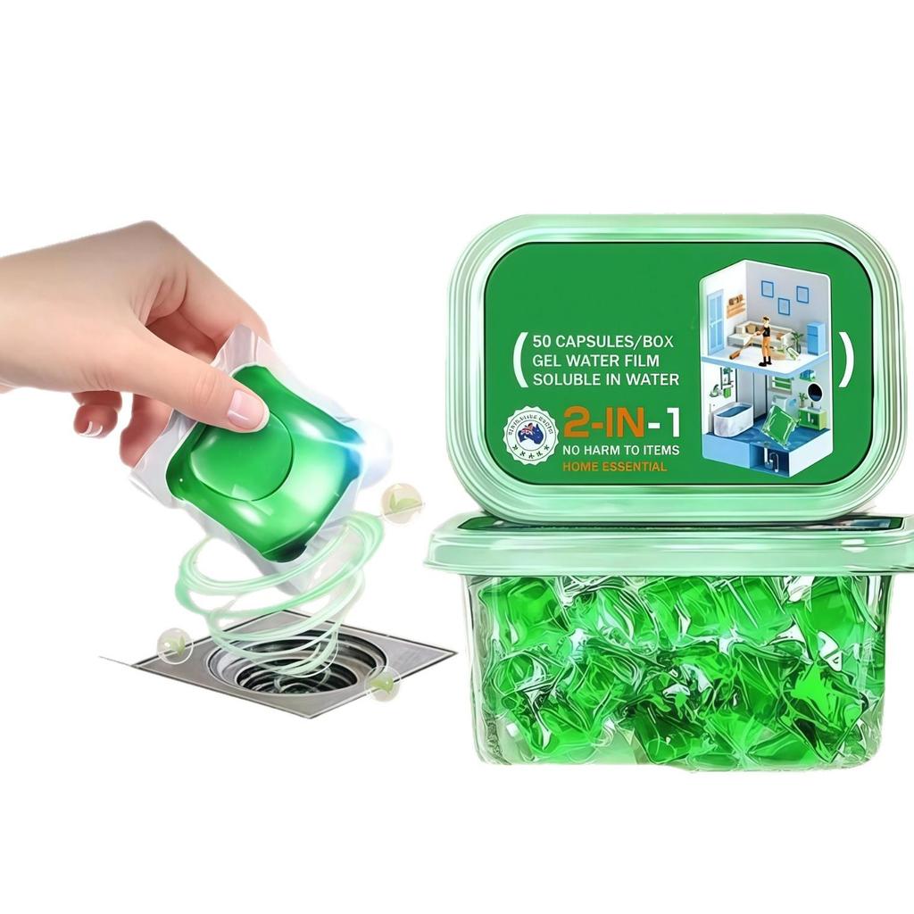 Perle in Gel Deodoranti per Fognature: Soluzione Anti-Odore per WC, Scarico a Pavimento e Tubi, Gel Rimuovi Odori per la Casa