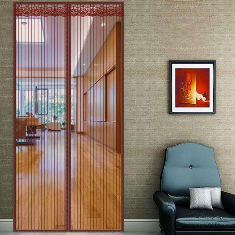 Without Noise Magnetic Mosquito Net Breathable Mesh Door Curtains Air Conditioner Room