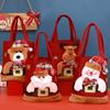 Christmas Tote Gift Bags Christmas Eve Bag with Apples Gift Bags Candy Bags Cloth Bags Decoration Christmas Decoration