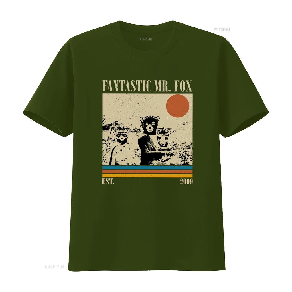 Fantastic Mr Fox T Shirt Retro Vintage Classic S for Him Christmas Vintage Washed Fashion Comfortable Casual Graphic Stylish