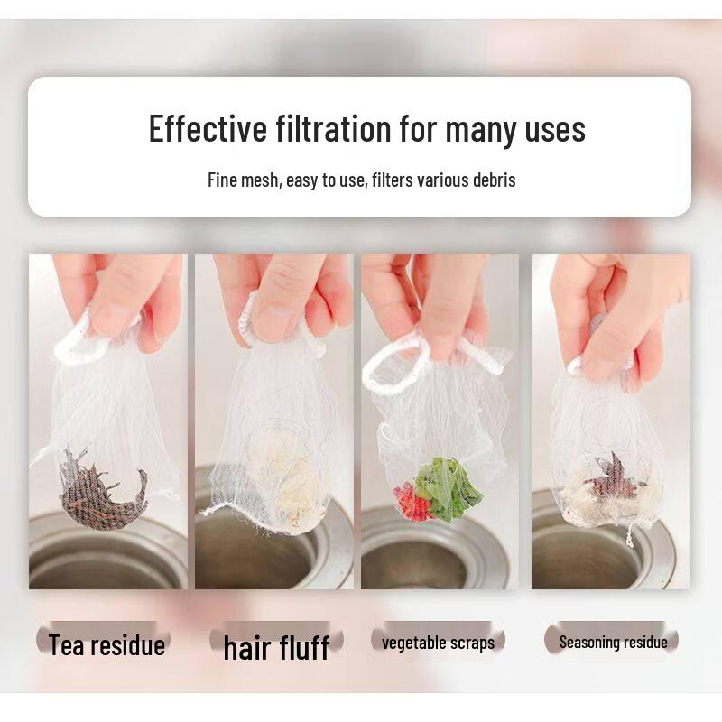 ZISIZ Disposable Sink Strainer Mesh Bags