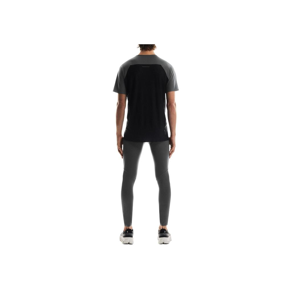 On Performance Comfortable Breathable Crew Neck Solid Color Short Sleeve T-Shirt Men Tops Eclipse-Black 1ME10230264
