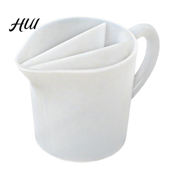 Fluid Art Split Cup Silicone with Handle 17oz Paint Pouring Mixing Measuring Tip Nozzle DIY Crafts Supplies Resin Accessories Splitting Design 3Grids