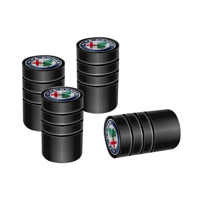 2026 Horké Hliníková Slitina 4ks Krytky Ventilků Pneumatiky Auta Pro Alfa Romeo 4C 159 166 Spider Giulia Giulietta 1