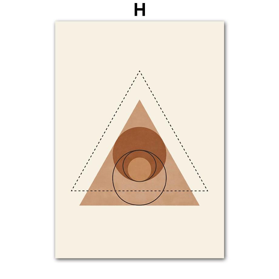 Line Leaves Sun Rainbow Body Abstract Boho Art Canvas Painting Gallery Posters And Prints Wall Pictures For Living Room Decor