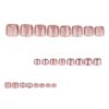 Nude Pink Cat-Eye Glitter Toenail Tips – Full Powder Glitter, 2025 New Style