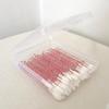 50/100-Pack Boxed Disposable Flocked Lip Brush Wands - Portable Lip Gloss, Lipstick, Lip Liner, & Lip Mask Brushes