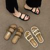 Women's Sandalias Toe Flip Flops Summer Non-Slip Flat Soft Sole Slides Shoes Fashion Simple Comfortable Outdoor Beach Sandals