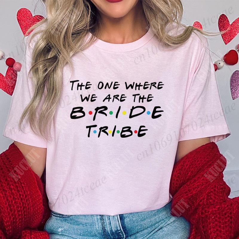 The One Where I'm The Bride T-shirt I Do Crew Tees Team Bride Squad Tribe Bachelorette Party Shirt for Women Wedding Clothes