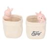 Pen Pencil Holder Desktop Ornament Resin Cute Animal In Grocery Bag Small Succulent Planter for