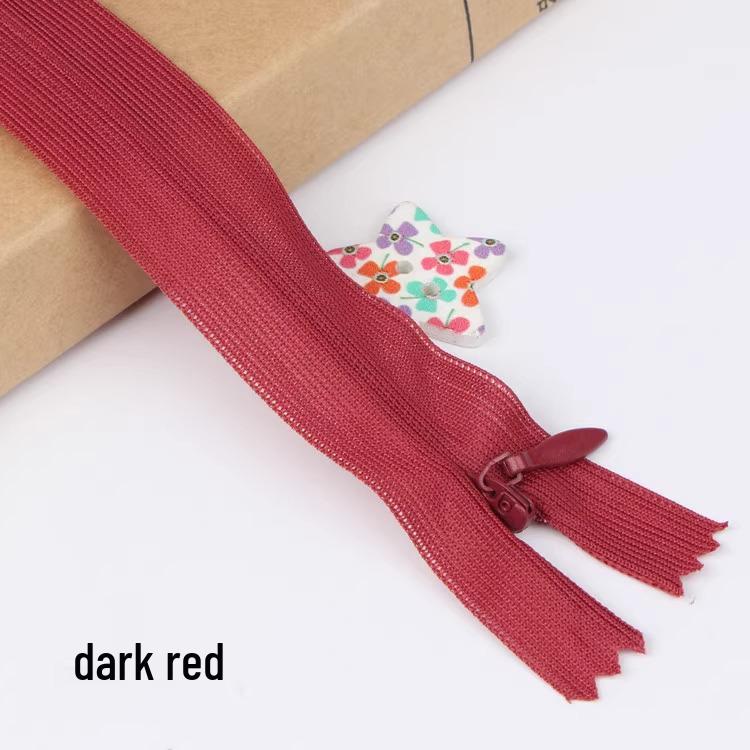 Sanli Unsichtbarer 25cm Kleid- & Kissen-Reißverschluss mit geschlossenem Ende