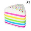 Rainbow Cake Squishy Toy Slow Rebound Stress Relief Sensory Fidget for Kids and Adults Birthday Gift