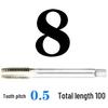 Extended Shank Fine Thread Tap for Hand and Machine Use, Non-standard Sizes M4-M24