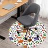 1pc forest animals Round Chair mat Area Rug - Non-Slip, Floor Mat for Office, Bedroom, and Indoor Decor -1002181