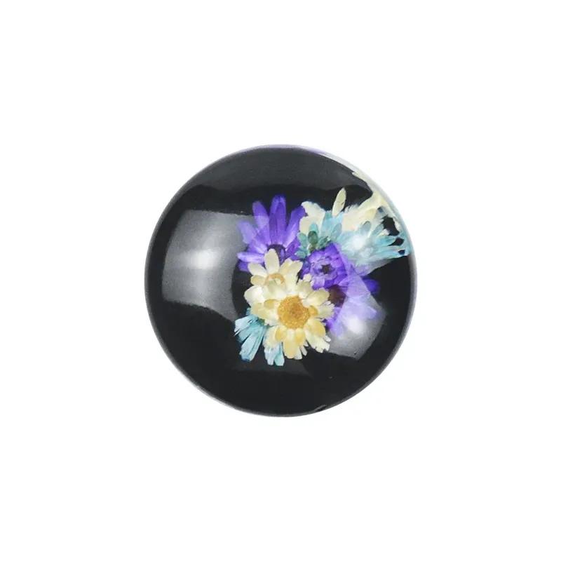 JDM Interior Car Racing Gear Stick Shifter Lever Clear Underwater Flower Design Crystal Resin Gear Shift Knob GReddy Real Flower