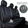 Housses de siège - TOYOUN - Similicuir - Compatible airbag - Lot de 3 pièces