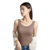 Women's Ice Silk Ribbed Vest: Sleeveless Rayon Base Layer for Spring/Summer Anti-Exposure Wear