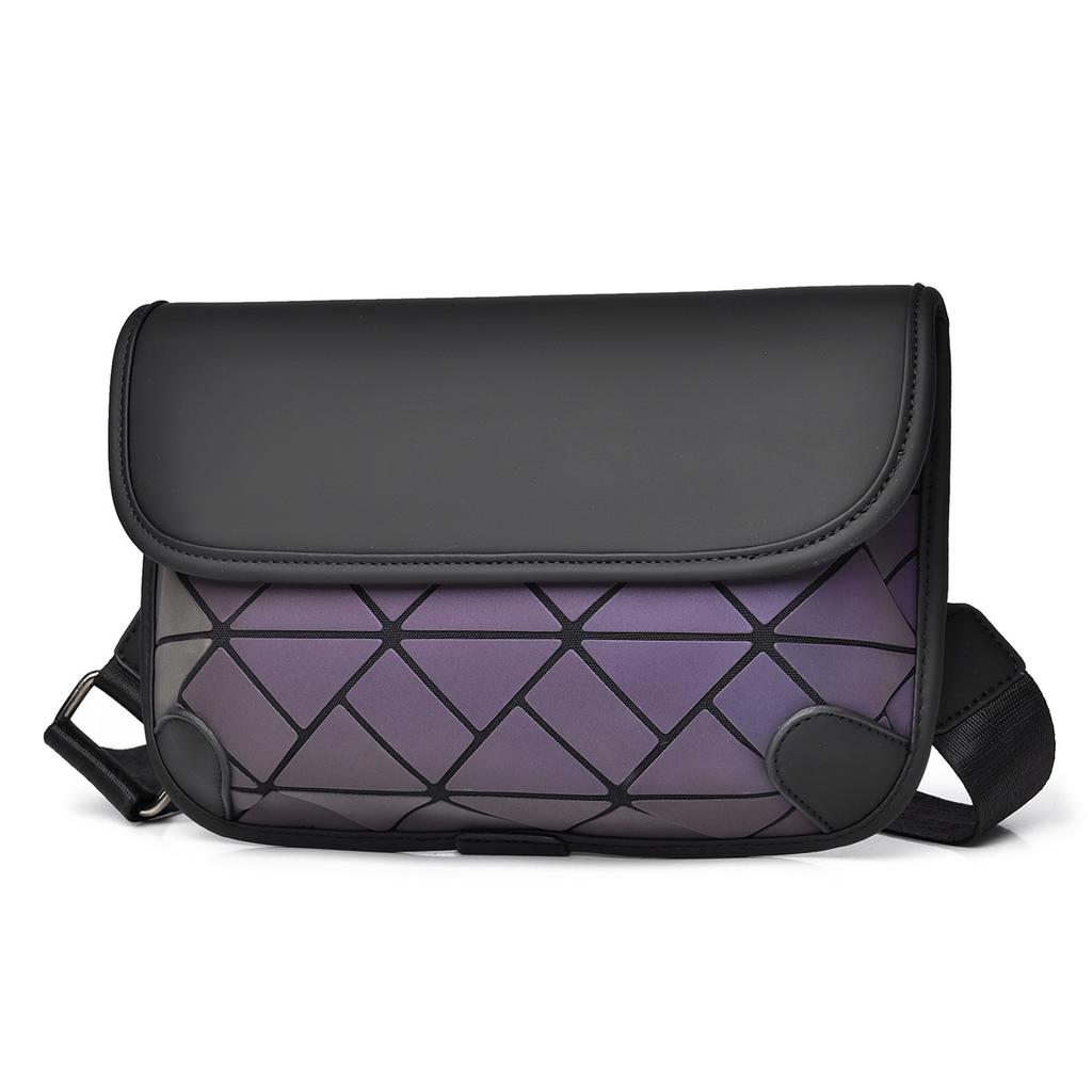 Fashionable and Personalized Diamond Chest Bag, Trendy and Cool Crossbody Bag, Outdoor Versatile One-shoulder Backpack