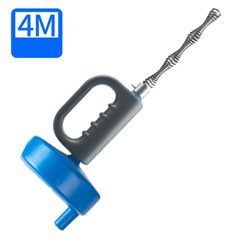 Drain Unblocker Professional Flexible Spring Steel Plastic Household Tools Drain Cleaner Heavy-duty Steel Cable Pipe Dredge Blue