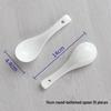 Small White Ceramic Soup Spoon