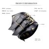 Vintage Style Men'S Wide Double-Layer Cowhide Bracelet - Fashionable Unique Adjustable Bangle