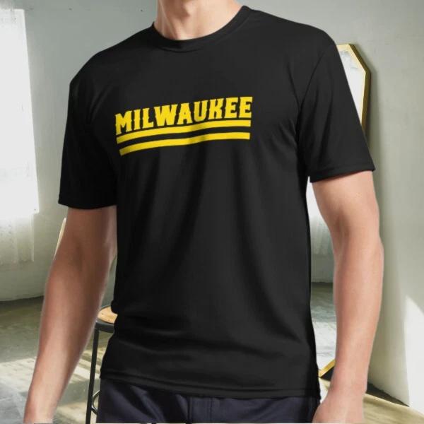 

New Shirt Vintage Milwaukee Baseball Gam Active Logo T-Shirt Funny Size S to 5XL 2XL
