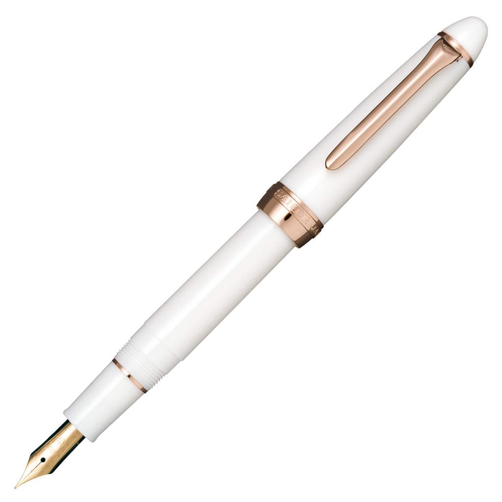 Sailor Fasciné Fountain Pen, Fine Nib, White, 11-0725-210