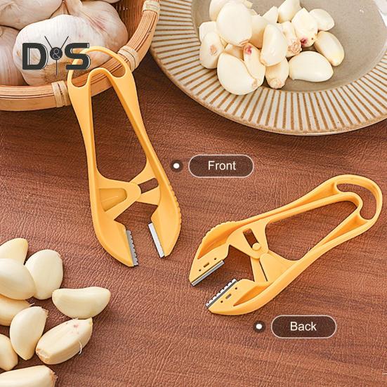 Stainless Steel Garlic Peeler Skin Remover Onion Peeler Tool Ergonomic Handheld Garlic Peeling Tweezers Clips Pliers for Quick Peeling