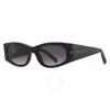 Philipp Plein Grey Gradient Oval Ladies Sunglasses Spp025s 0869 55