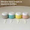 4Pcs 40ML Silicone Travel Bottle with Clear PVC Bag Leak Proof Reusable Facial Cream Lotion Sunscreen Storage Jar Portable Refillable Empty Toiletries