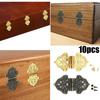 10Pcs 53x28mm Antique Decorative Hinges Wood Box Furniture Door Hardware Hot