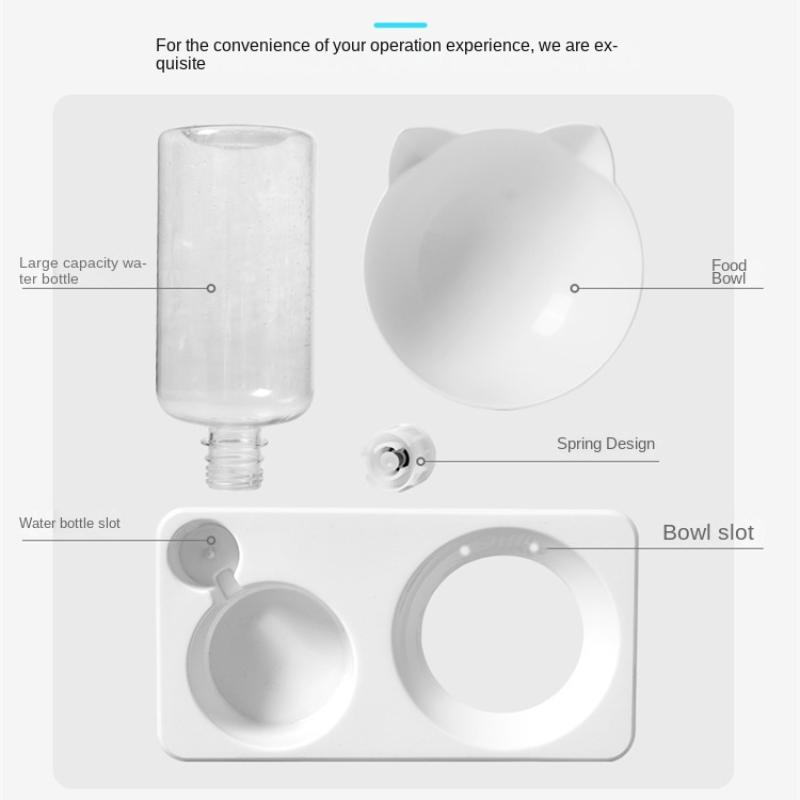 Cat Dog Bowl Cat Food Basin Dog Feeder Inclined Mouth Neck Guard Bowl Anti-moisture Raised Stand Pet Bowl Pet Supplies Hot Sales