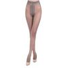 Damen Netzstrumpfhose mit Kontrollbund und verstärkter Spitze, Ganzjahres-Büro-Strumpfhose für Kleider