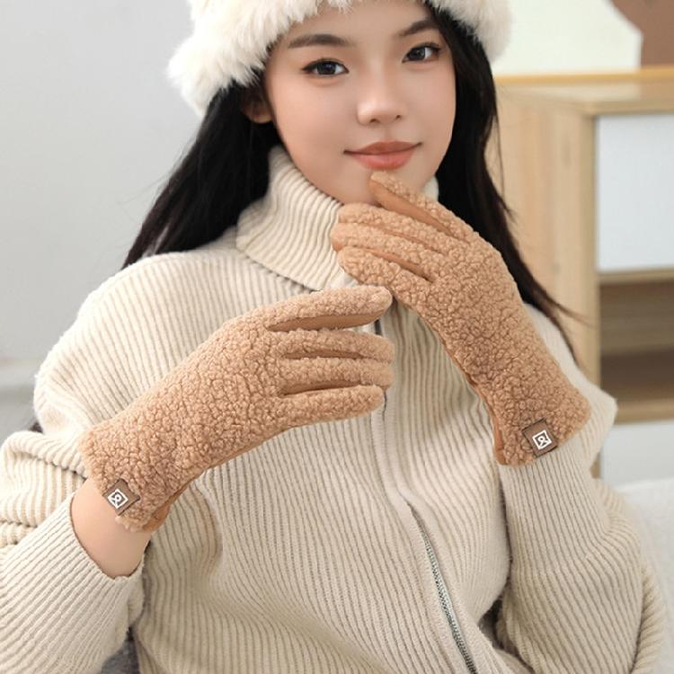 Women Cold Weather Gloves Fleeces Lined Thermals Insulation Gloves For Cycling Driving Winter Outdoor Activiy