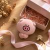 Portachiavi Maialino di Peluche Ciondolo Animale Morbido per Appendere allo Zaino e Piccolo Accessorio Regalo per l'Uso Quotidiano o la Collezione