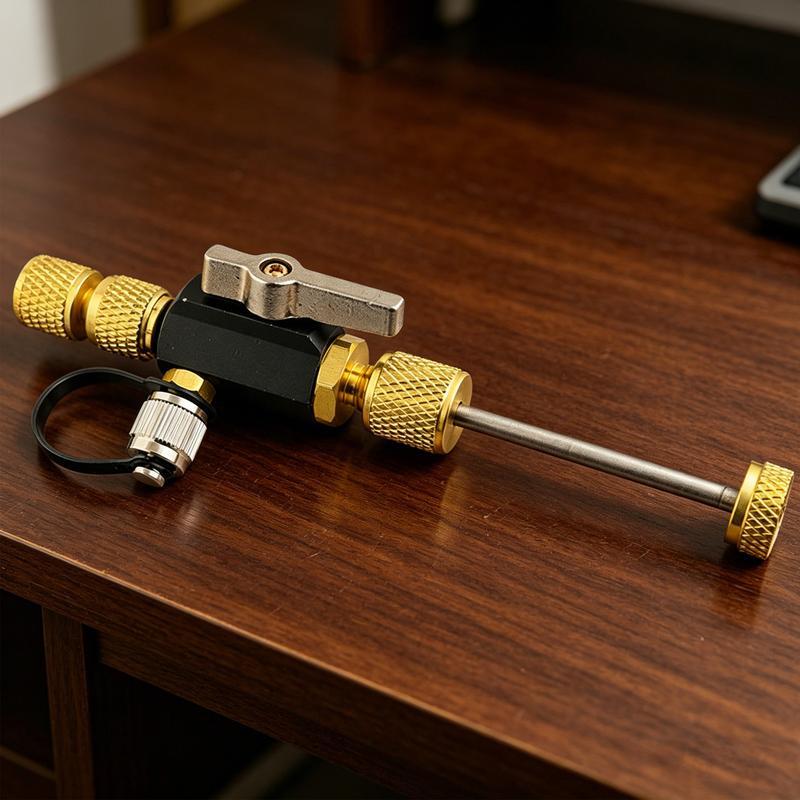 HVAC/AC Repair Tool No Refrigerant Loss Car AC Valve Tool Quick Tall & Removal O-Ring Ball Valve Seal for Air Conditioning