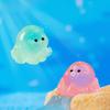 Colorful Glowing Mini Octopus Resin Decoration For Aquarium And Terrariums
