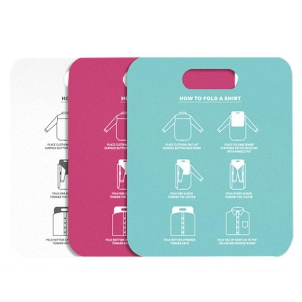 Wit Snelvouwbaar Kledingbord PP Karton Plastic T-shirt Vouwbord Duurzaam Ruimtebesparend Shirt Vouwbord Thuisgebruik