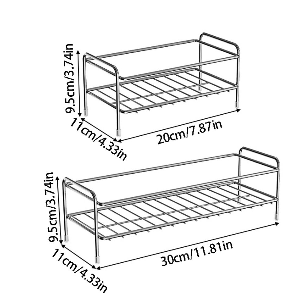 Stainless Steel Kitchen Sink Storage Rack Anti-rust Waterproof Sponge Drain Holder Save Space Modern Cosmetic Storage Stand
