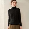 Women's High Neck Cable Knit Cashmere Sweater, Slimming Long Sleeve Thick Pullover for Autumn and Winter