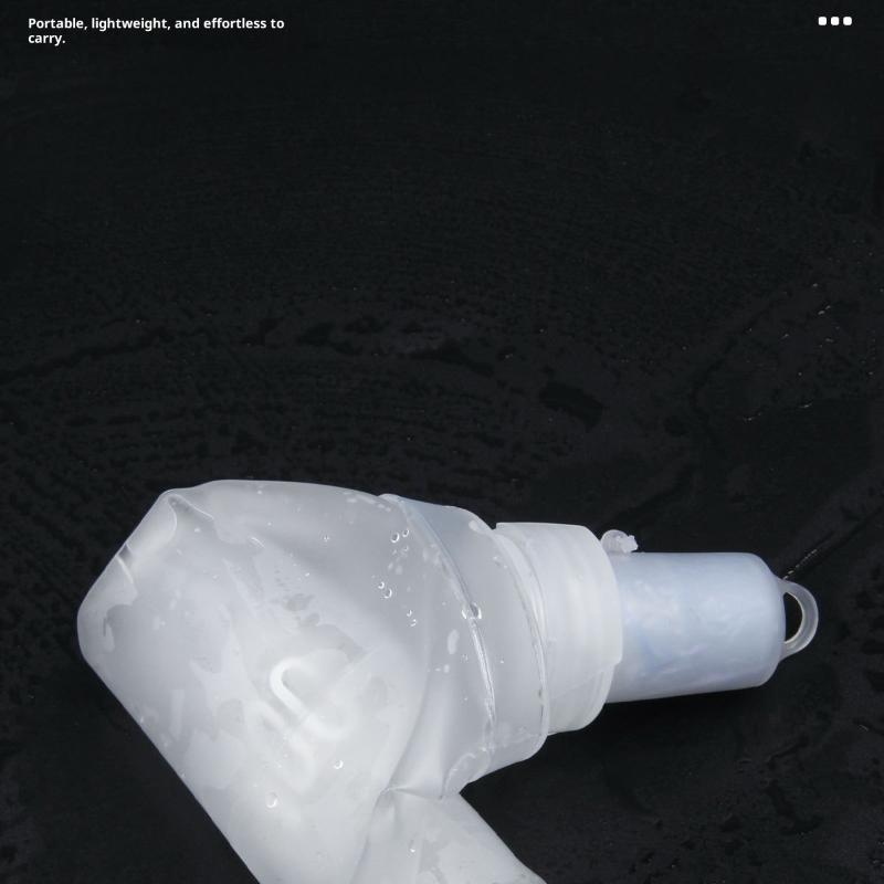 Folding Water Bottle Tpu Collapsible Soft Flask Outdoor Sport Hiking Camping Running Portable Soft Water Bottle