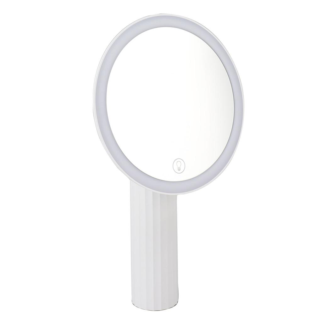 LED Makeup Mirror Portable Handheld Fill In Light Makeup Mirror Large Area Mirror Cosmetic Tool